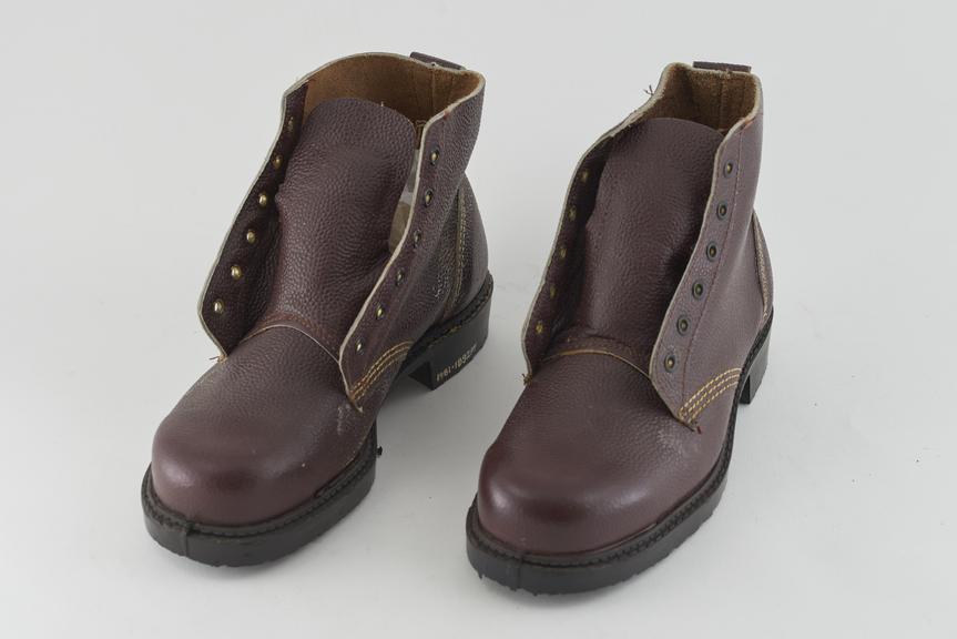 Forestry worker's pair of safety boots