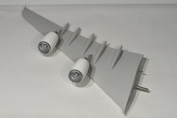 Proper left main wing from Airbus A380 model