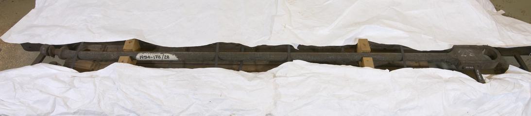1 stay to sword with loop; cotter and nuts fitted