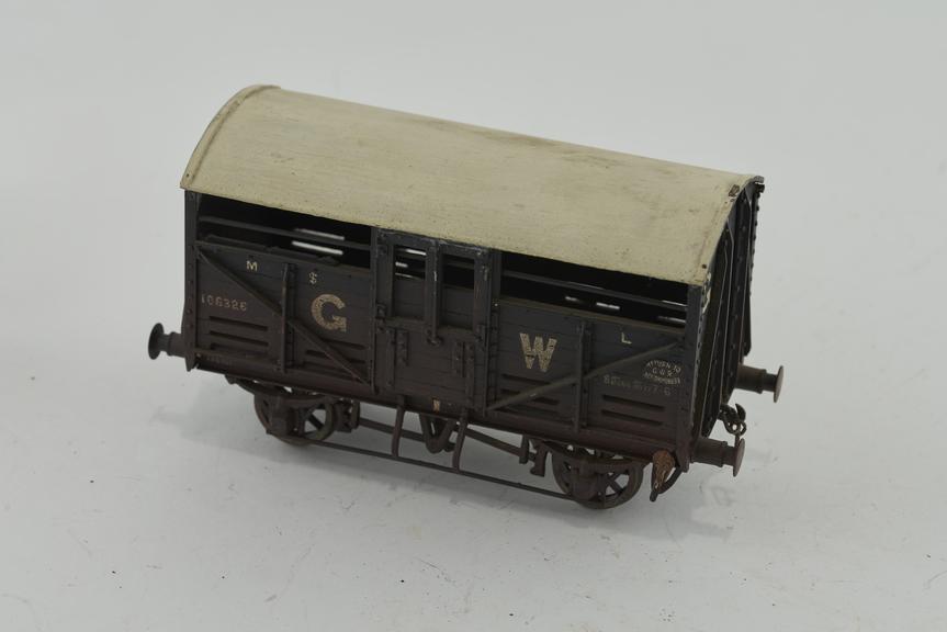 Model Great Western Railway cattle wagon