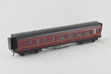 Model London Midland & Scottish Railway railway carriage, c 1970