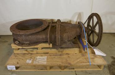 Steam valve from plant at Solvay Soda works, 1920s