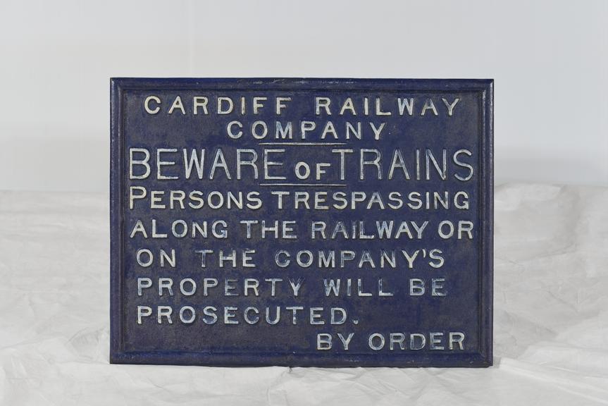 Cast iron sign
