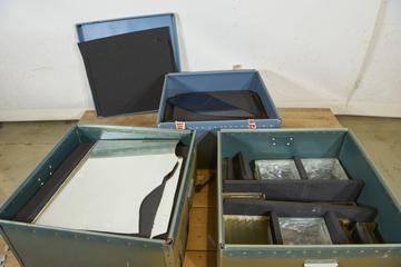 Parts of stained glass panels