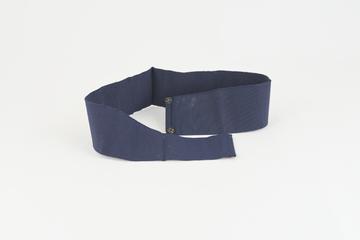 Navy blue Petersham thick ribbon belt with press studs