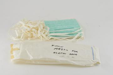 Face Masks for a Pharmaceutical Worker's Suit.