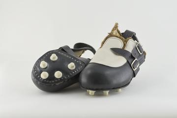 Pair of Womens Hockey Boots with 'Goal Kicker' Overshoes