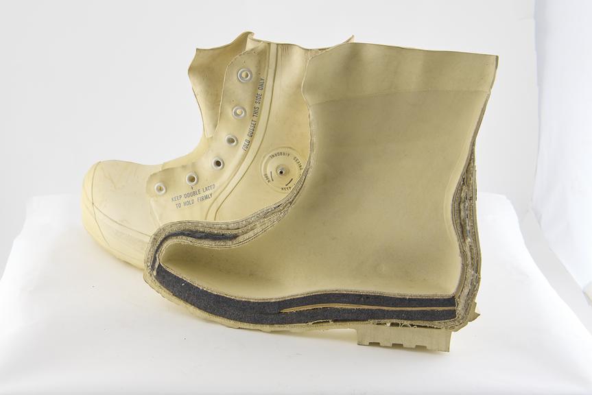 One sectioned US Army extreme cold weather boot
