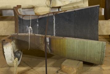 Sectioned Stonechat rocket motor nozzle