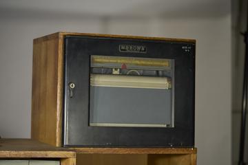 Chart recorder for infrared spectrophotometer, Perkin-Elmer model 12c, United States, 1944-1950