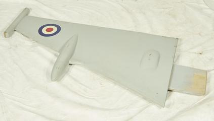Proper left wing from model of BAe Nimrod AEW3 reconnaissance aircraft made by British Aerospace plc