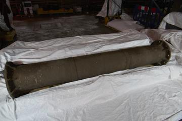 Cast iron pipe from Lower Chelburn reservoir