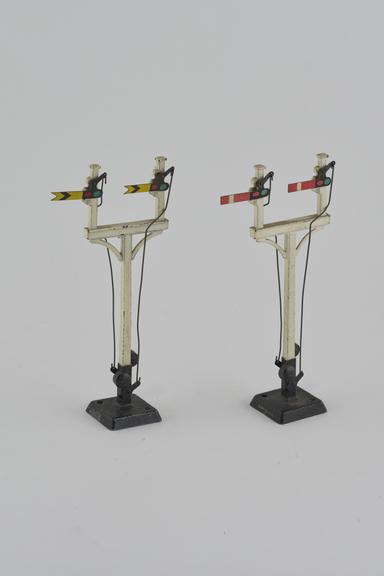 Two Model Railway Signals, c 1960
