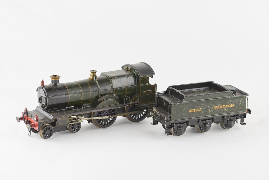 Clockwork model of steam locomotive "County of Devon"