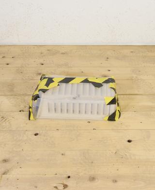 Marine thermometer screen with wet and dry bulb thermometers