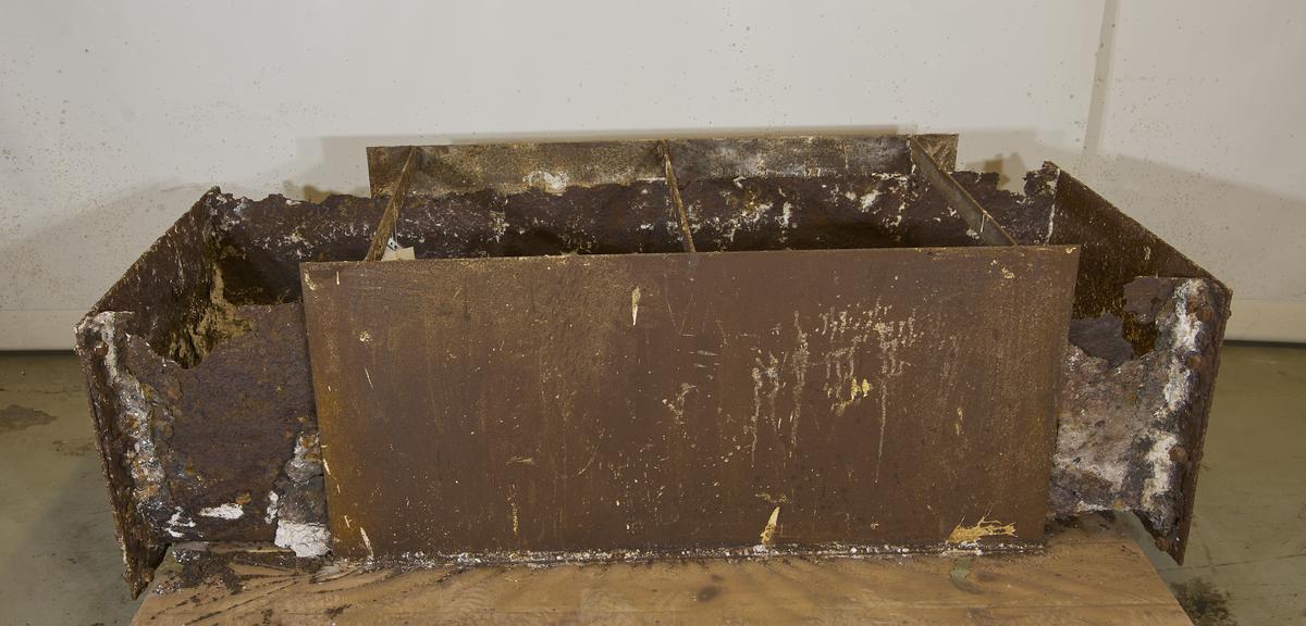 Section of trough from soda ash plant at the Solvay Soda Works, Wallerscote, 1920-1929
