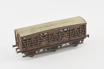 Model railway wagon, 'O' gauge, GWR 10-ton 6-wheeled 3-door