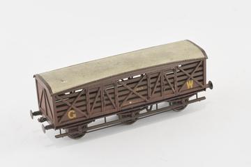 Model railway wagon, 'O' gauge, GWR 10-ton 2-door 6-wheeled