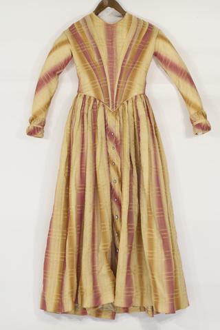 Plaid Wool Dress, 1845