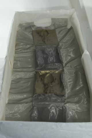 Polyester and stainless steel dress made by Dr Sharon Baurley