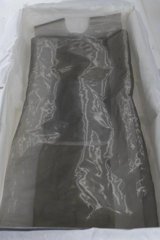 Polyester and stainless steel dress made by Dr Sharon Baurley