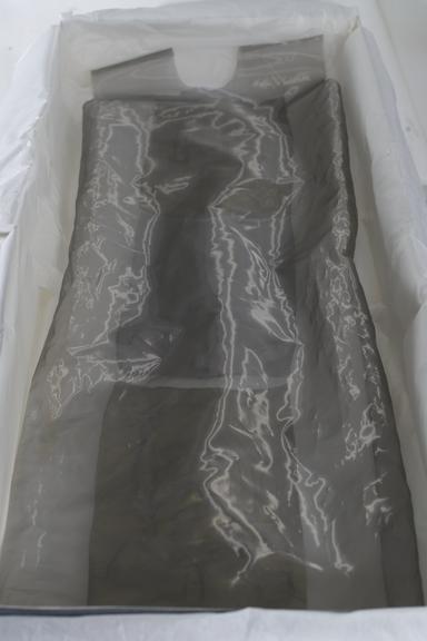 Polyester and stainless steel dress made by Dr Sharon Baurley
