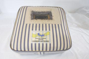 Sectioned mattress to show composite materials