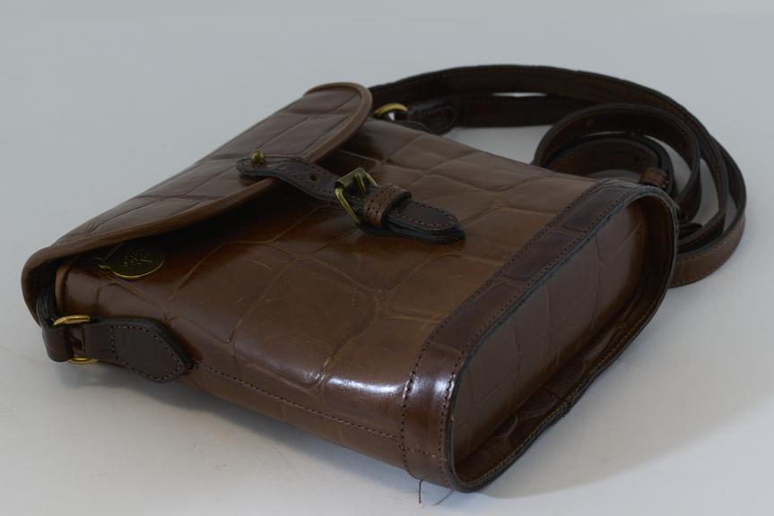 Mulberry binocular bag made of imitation alligator skin