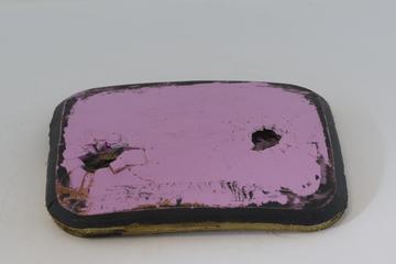 Sample of Protective Plate used in Body Armour Showing Effect of Ballistic Test