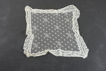 Lace embroidered handkerchief