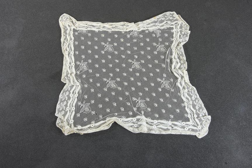 Lace embroidered handkerchief