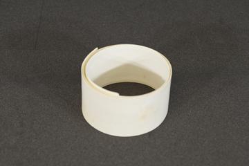 White Stiffened Linen Belt.
