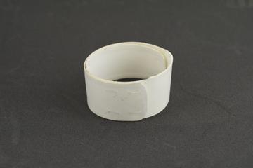 White stiffened linen belt