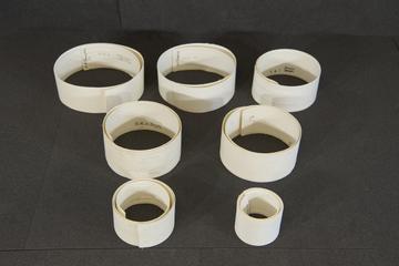 White Stiffened Cotton Belts