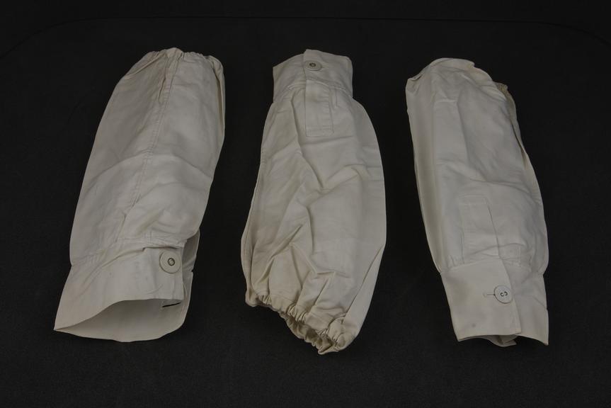 Three White Cotton Removable Sleeves.