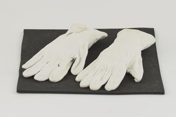 Pair of White Regulation Cotton Gloves.