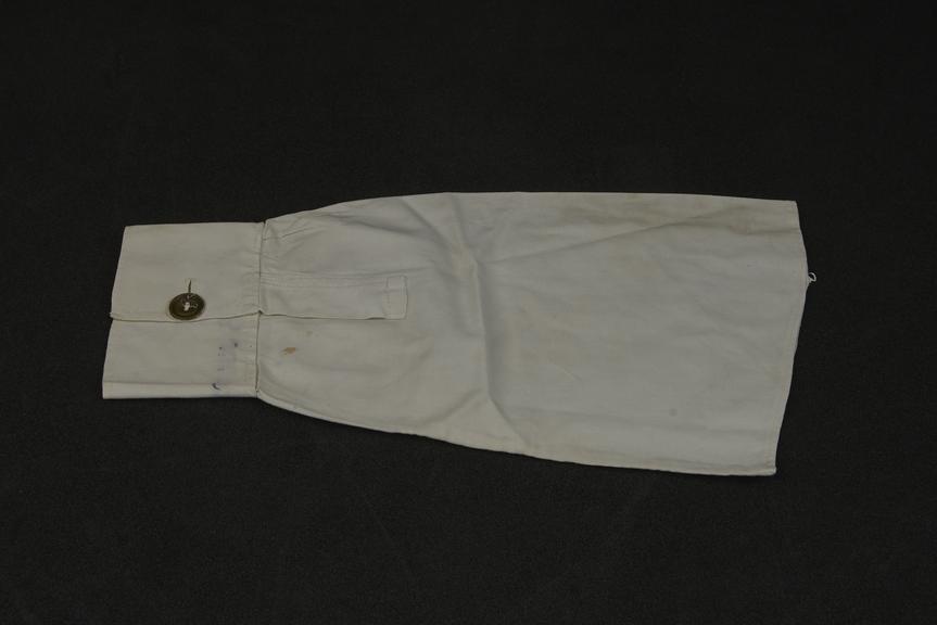 White Cotton Removable Sleeve.