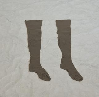 Pair of Red Cross Regulation Stockings.