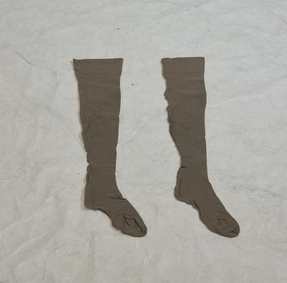 Pair of Red Cross Regulation Stockings.