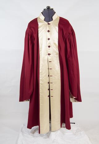 Gown from Dr. John Dixon's London academic robes