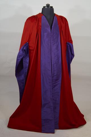 Dr Mary Schalieb's M.D. gown, London, England, 1888