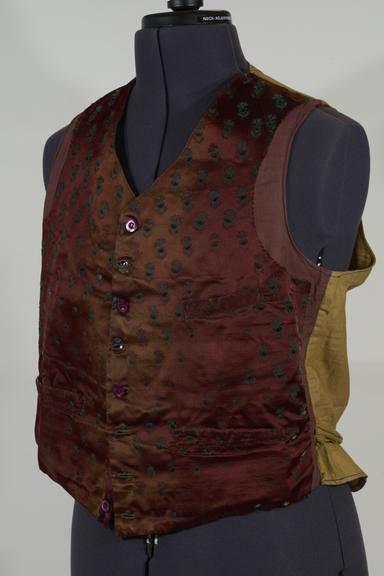Embroidered waistcoat owned by Taramelli