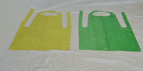 Two Disposable Polythene Luxapron Aprons
