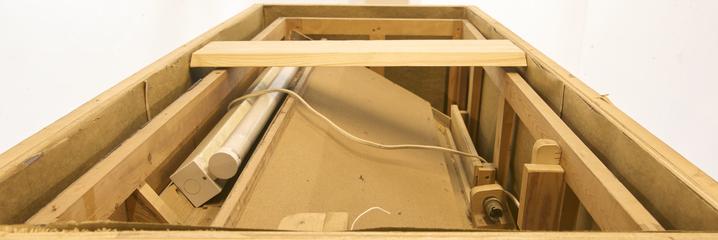 Diorama showing Torricelli's barometer experiment