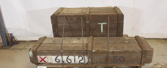 Two slotted iron bars