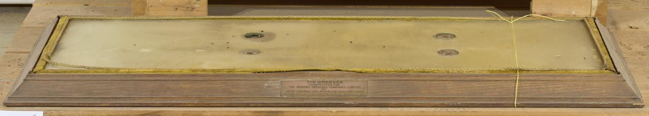 Base for Model of a dredge for tin ore