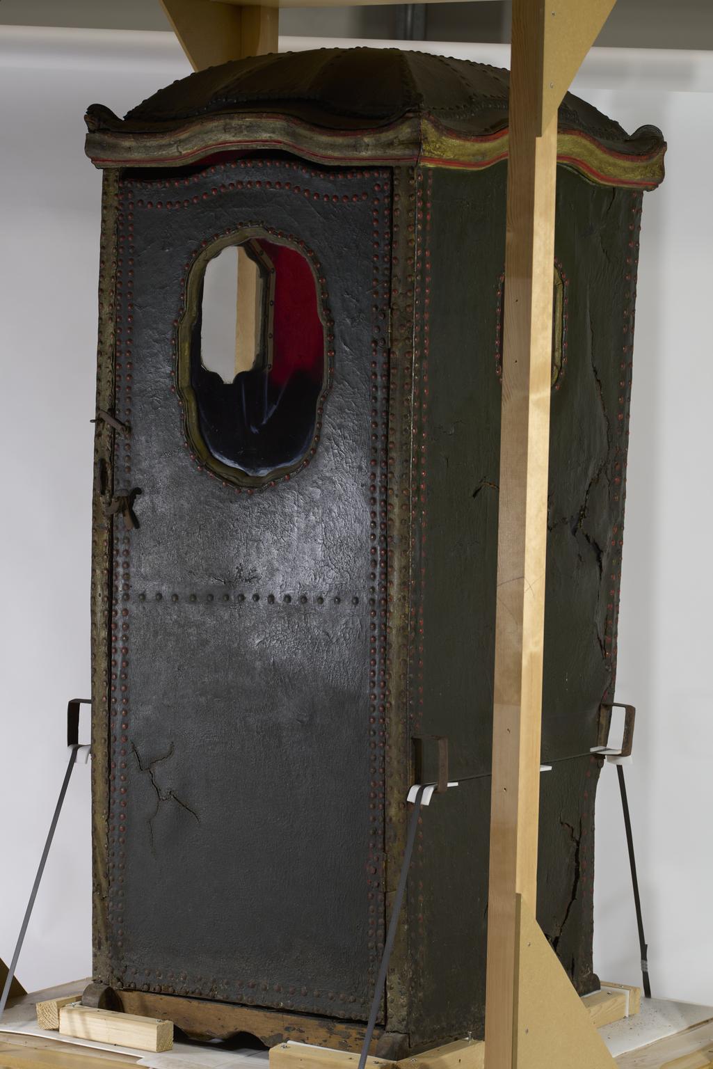 Sedan Chair Used to Carry Patients to Hospital.