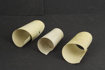 Stiffened white linen cuffs, Nancy style