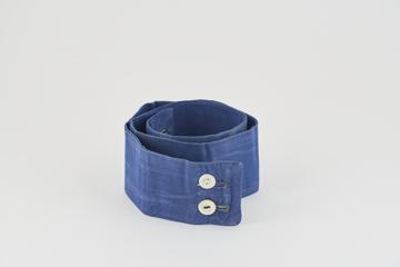 Plain blue linen sister's belt