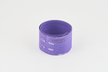Plain purple stiffened nurse cloth belt with button holes
